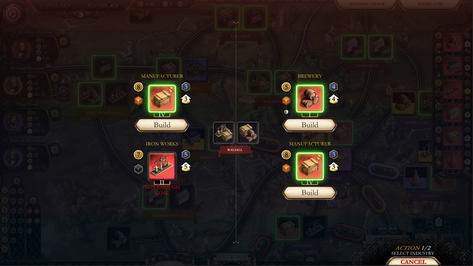 工业革命:伯明翰Brass: Birminghamv1.3截图2