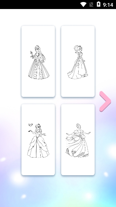 冰雪公主涂色画画v1.10截图2