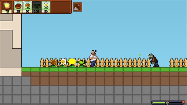 植物大战僵尸像素版肉鸽模式横版(PVZ-Rouge)截图1