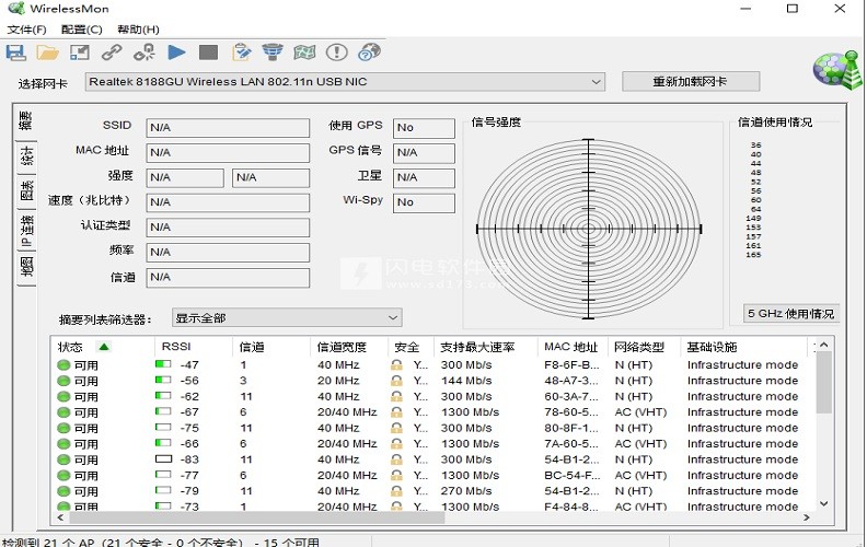 wirelessmon汉化专业版破解版截图1