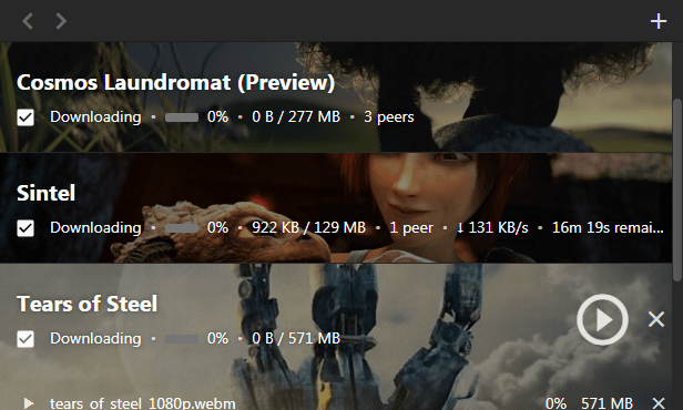 WebTorrent视频器截图2