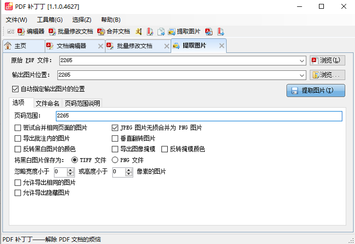 pdf补丁丁绿色免费版(PDFPatcher)截图3