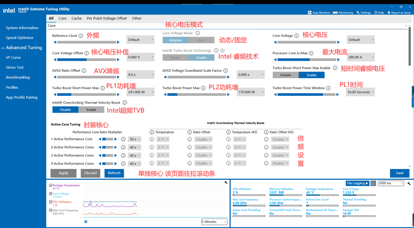 intel extreme tuning utility中文版截图1