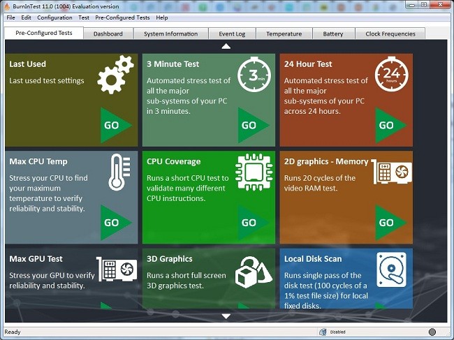 IntelBurnTest拷机测试软件截图2