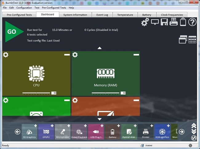 IntelBurnTest拷机测试软件截图1