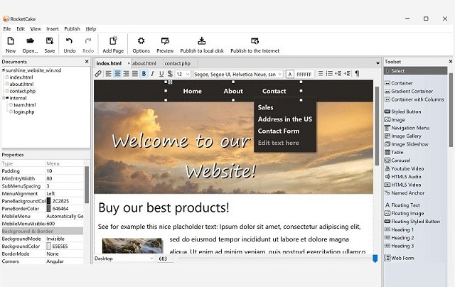 rocketcake网页编辑器电脑版截图1