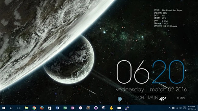 rainmeter雨滴桌面(含皮肤包和音频条插件)截图3