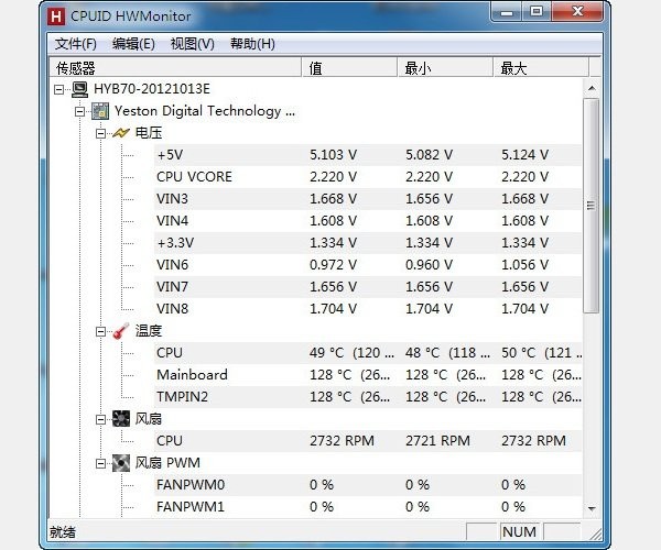 cpuid hwmonitor电脑版截图1