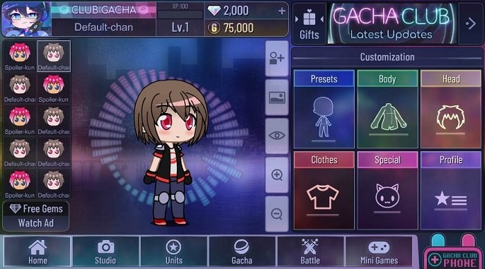 加查俱乐部电脑版(gacha club)截图2