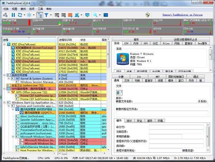 task explorer进程监控工具电脑版截图1