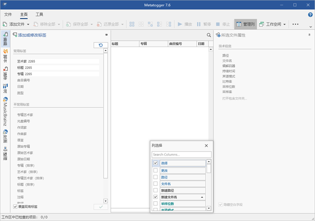 Metatogger音频文件标签编辑器截图4