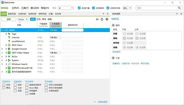 NetLimiter Pro流量管理软件截图2
