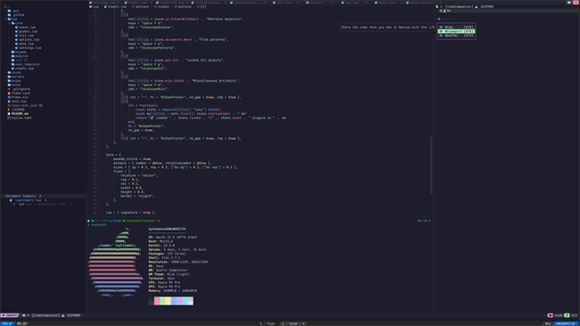 Neovim无插件管理器本截图2