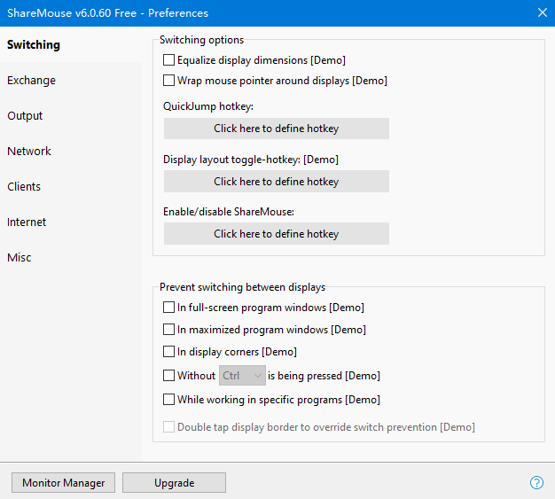 ShareMouse鼠标键盘共享软件截图1