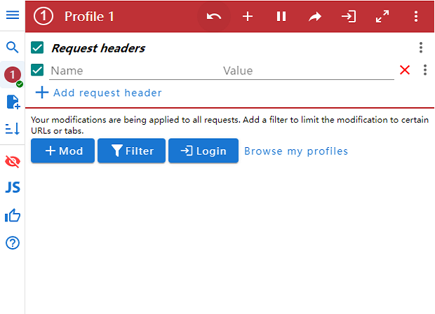 ModHeader插件汉化版截图3