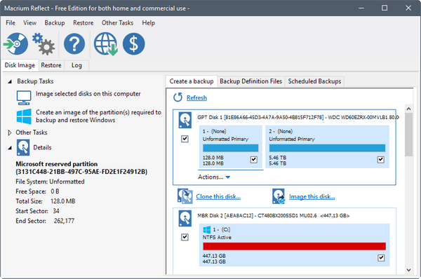 macrium reflect截图1