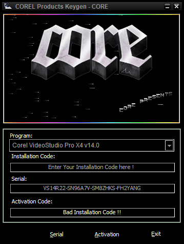 会声会影x4注册机软件截图1