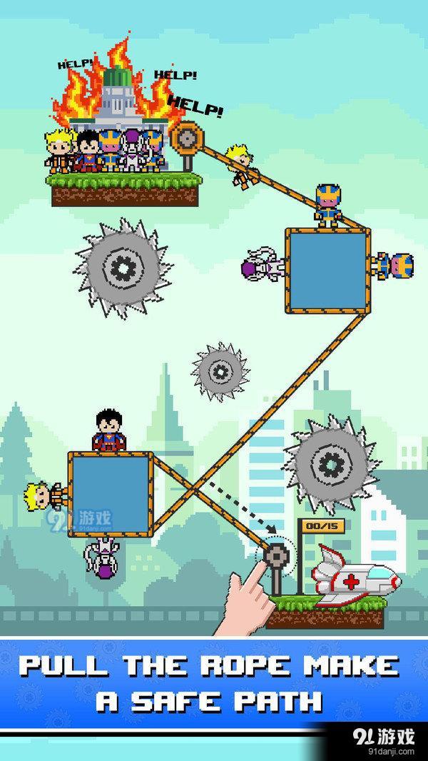 火柴人绳索救援英雄v0.23截图2