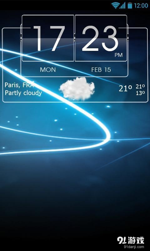 3D flip clock & world weather widget theme pack 6v1.11截图2