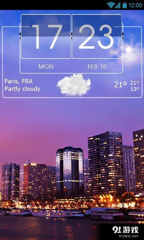 3D flip clock & world weather widget theme pack 6v1.11截图4