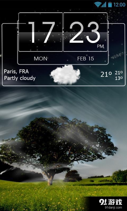 3D flip clock & world weather widget theme pack 6v1.11截图5