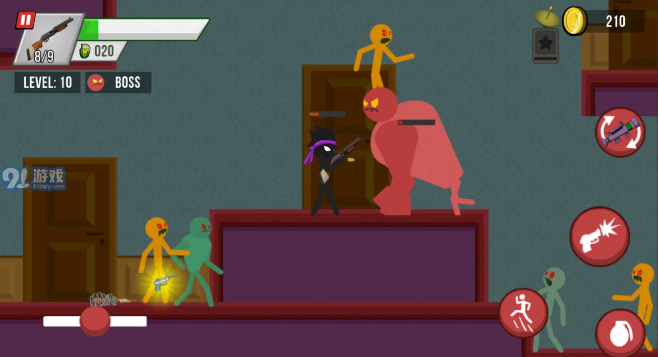 火柴人僵尸射击内置菜单版v1.5.6截图1