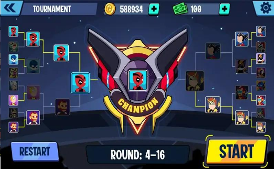 火柴人勇士超级暗影格斗v1.9.13截图1