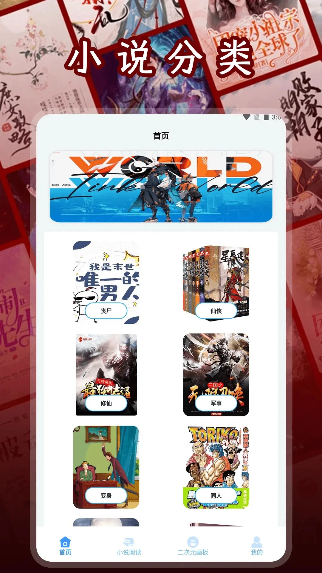 二次元小说阅读器定制版v1.3截图2