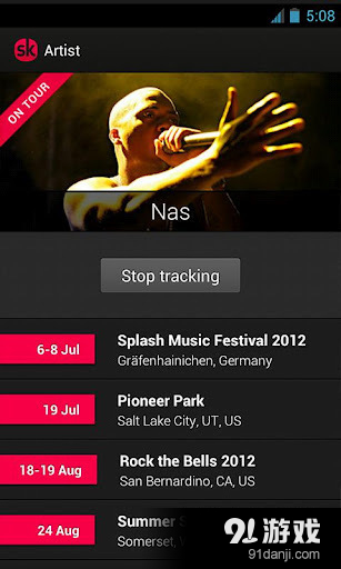 演唱会日程 Songkick Concertsv2.17截图1