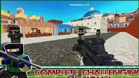 方块突击:战争的邂逅v4截图1