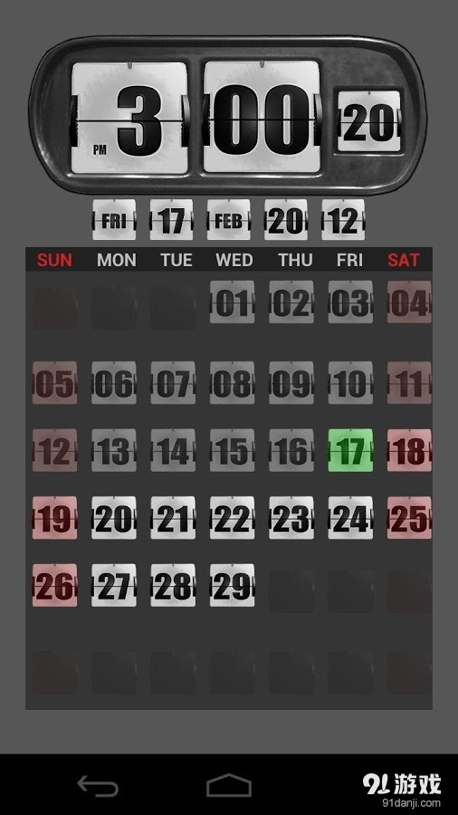 3D Animated Flip Clock W...v5.6.5截图2