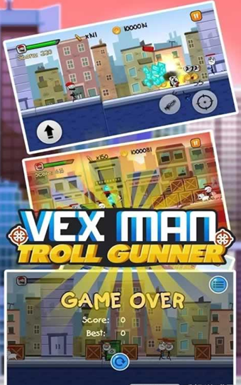 火柴人手枪跑酷v1.7截图1