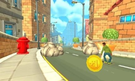 疯狂的滑板下坡v1.3.5截图1