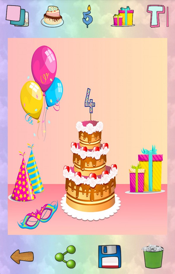 生日蛋糕贺卡制作v1.6截图1