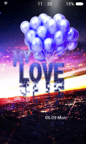 love主题炫酷锁屏v7.12截图1