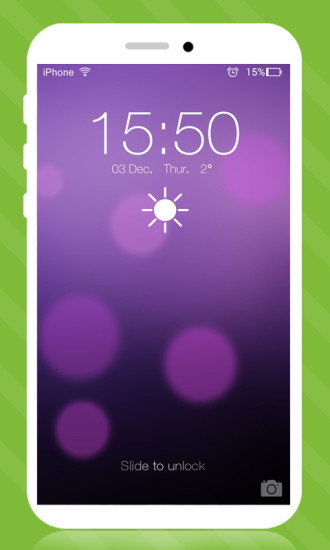 iPhone5s雨滴锁屏v8.11截图2