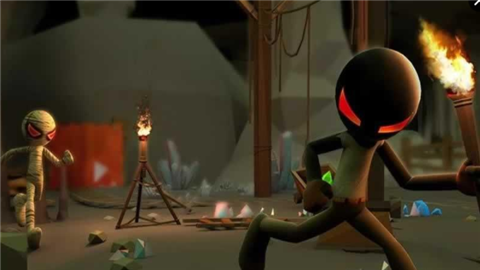 火柴人恐怖洞穴大逃离v1.9截图1