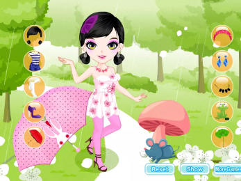 女孩在雨中装扮v1.8截图2