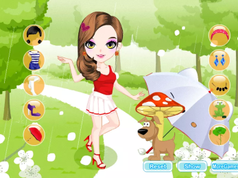 女孩在雨中装扮v1.8截图3