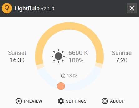 LightBulb屏幕色温自动调节v1.4.6截图1