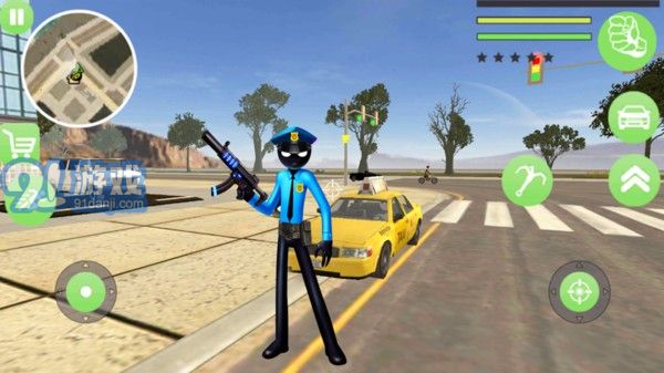 火柴人警察绳索英雄v1.11截图2