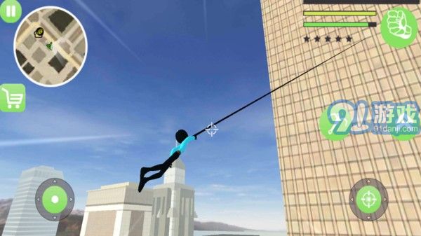 火柴人警察绳索英雄v1.11截图4