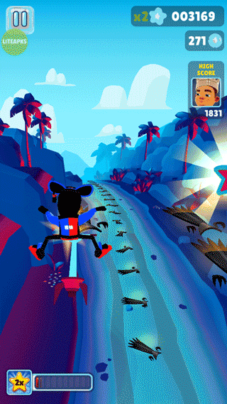 地铁跑酷根灿魔改夏威夷v3.06.3截图2