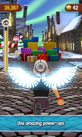 愤怒的老奶奶玩酷跑圣诞安卓版v1.6截图1