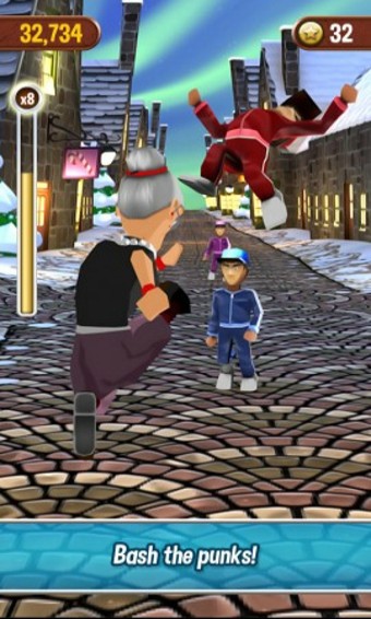 愤怒的老奶奶玩酷跑圣诞安卓版v1.6截图3