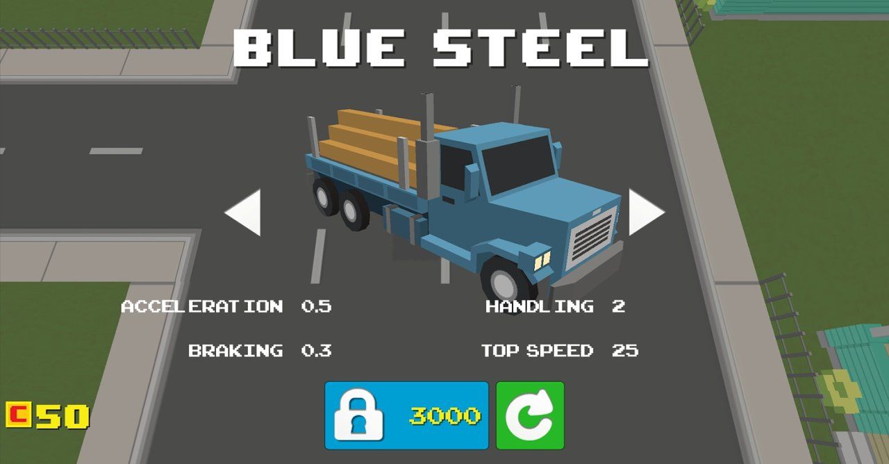 斑驳的公路赛车(Blocky Road Racer)v2.6截图2