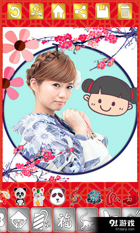 猴年春节贴纸相机v16.5.07截图1