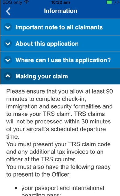 澳洲旅游退税手机版v1.5截图2