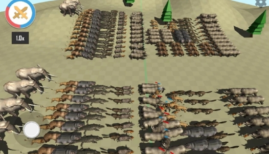 动物史诗般的战斗模拟器v1.11截图1