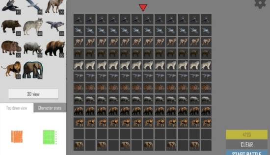 动物史诗般的战斗模拟器v1.11截图2